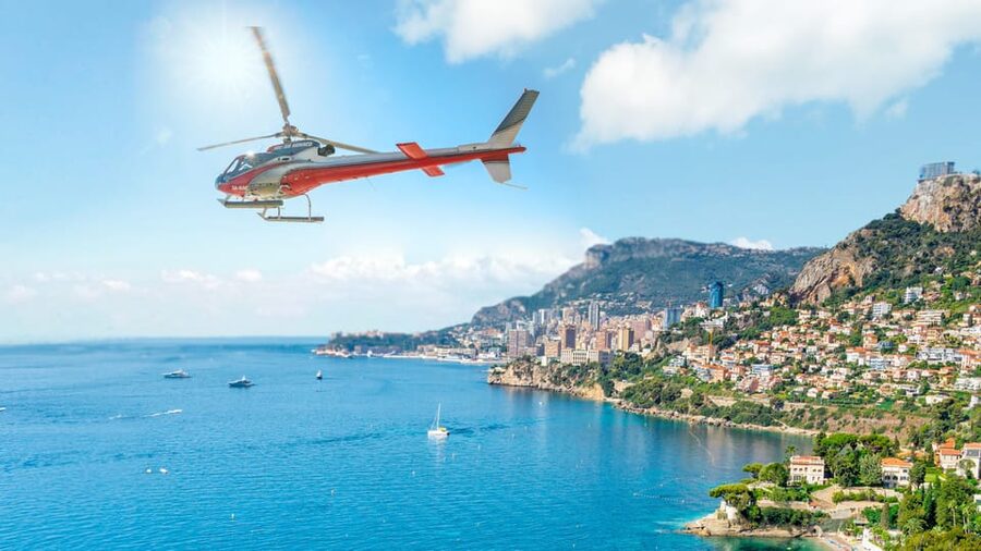 20-minute panoramic flight from Monaco - Castellar and Sainte-Agnès above the coast