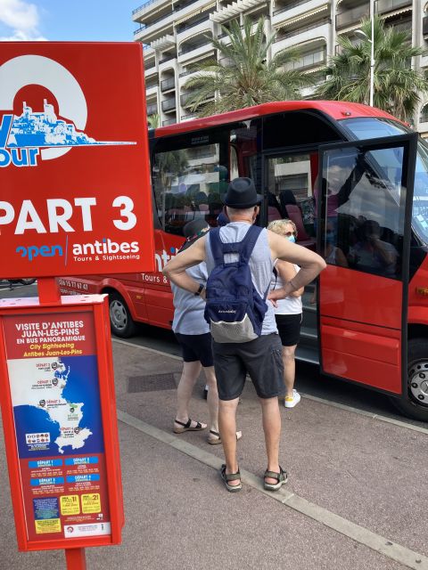 Antibes: 1 or 2-Day Hop-on Hop-off Sightseeing Bus Tour - The Garoupe lighthouse pause