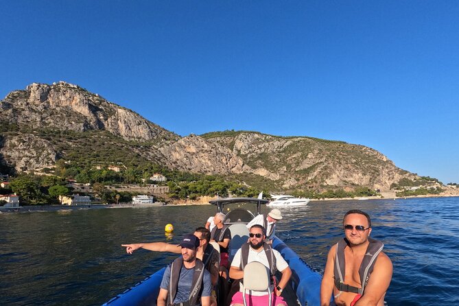 Boat tour guided from Nice to Monaco with snorkeling - Mala caves near Eze