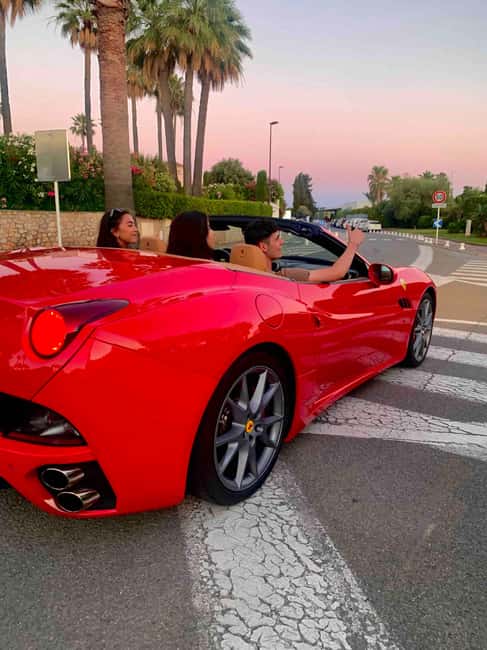 Cannes:private Ferrari Big Tour to Juan Les Pins and Antibes - From Juan Les Pins to the Cap d’Antibes