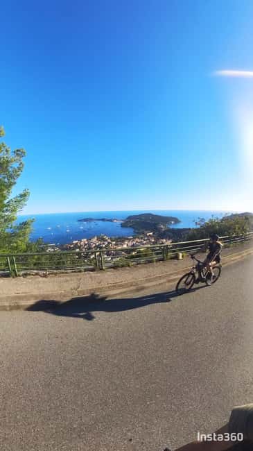 Electric Bike Tour from Nice to Eze Village - Arriving in Èze and leaving the bikes behind