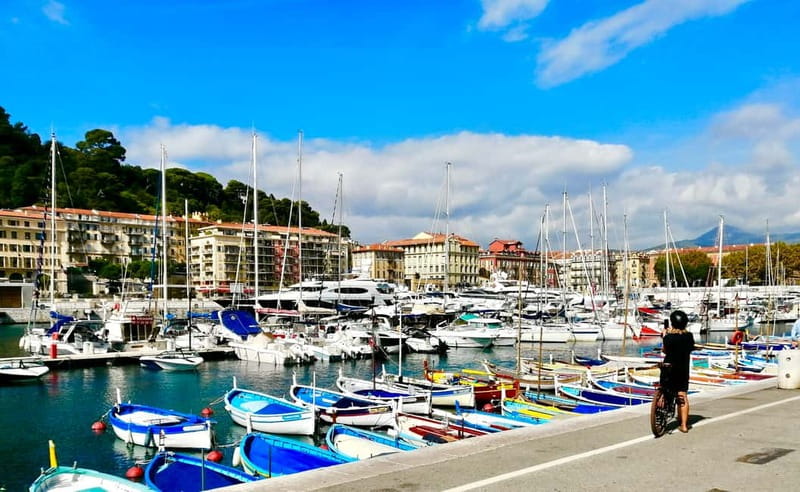 Nice 3Hrs by EBike: Essentials Oldest Districts & Panoramas - Castle Hill combines gardens, ruins, and the harbor view