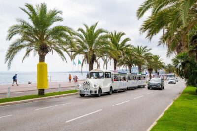 A gentle ride on a little electric train with a panoramic view