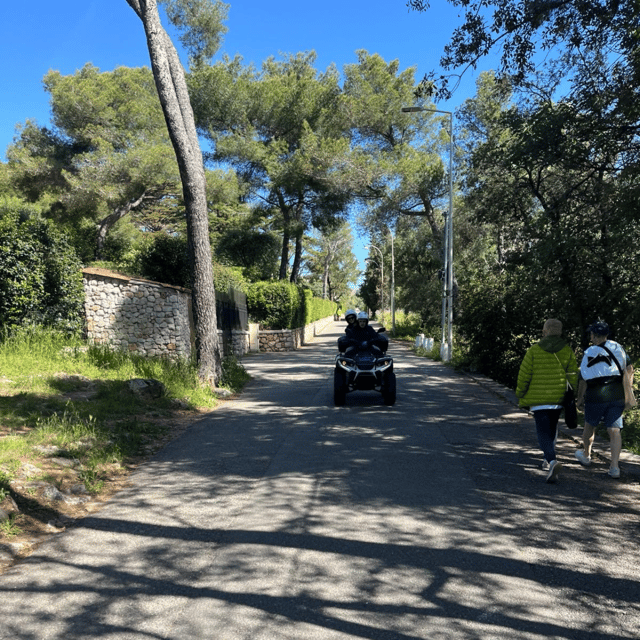 NICE BY ELECTRIC QUAD:panoramic tour from Nice - A look toward Villefranche and the Fort of Mont Alban