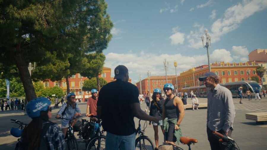 Nice: City Highlights Bike tour - Place Massena, where Nice opens into a grand square