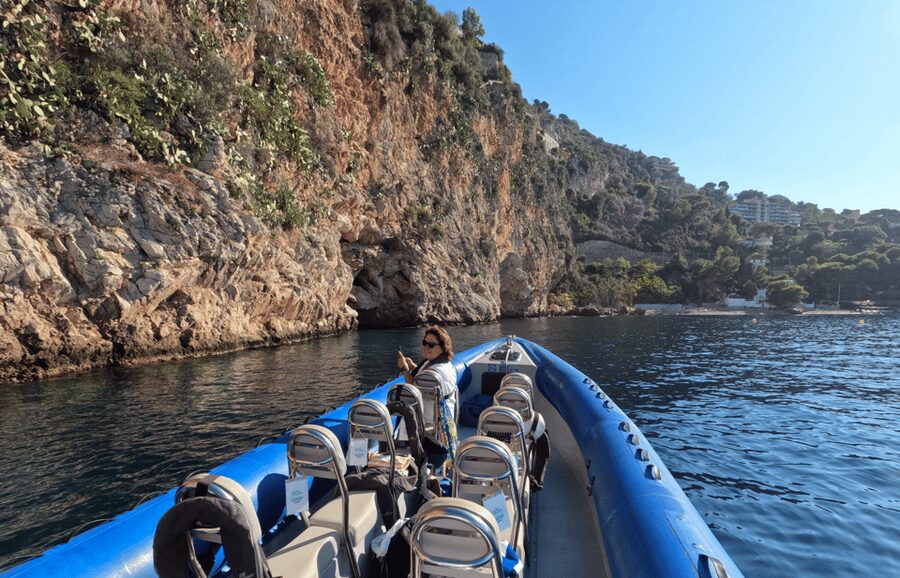 Nice: Mala Caves, Villefranche & Snorkeling Boat Tour - Forty-five minutes in Villefranche-sur-Mer