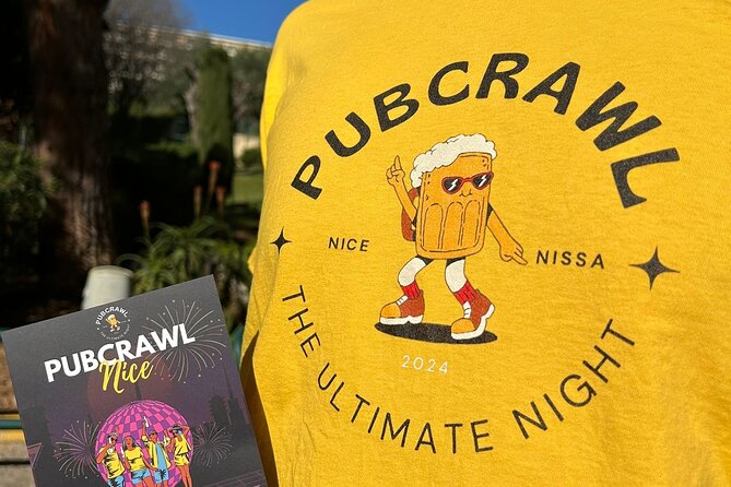 Nice: Pub Crawl Yellow – Social Bars, Games & VIP Club Entry - What the $30.25 price really covers