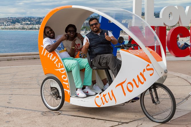 Nice: Visit of Nice by electrically assisted bike taxi 1 hour. - The Opera, courthouse, and Cours Saleya