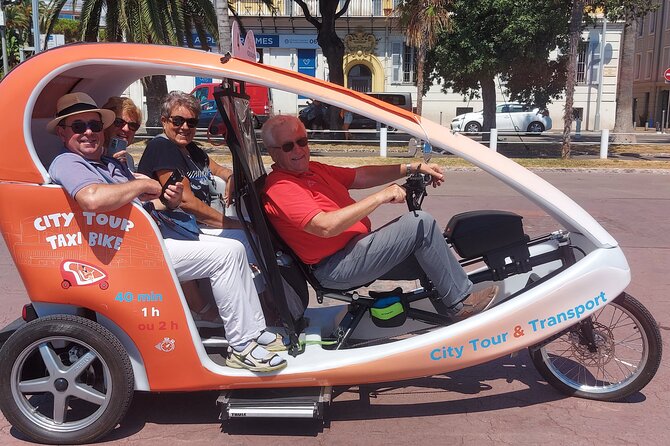 Nice: Visit of Nice by electrically assisted bike taxi 1 hour. - Paillon Walk, Massena High School, and the return