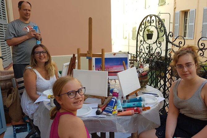 Private Painting Course - Materials, drinks, and the finished picture