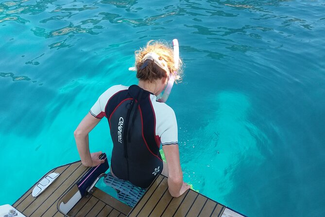 Private ride with sea bath in Solar Catamaran - Cap d’Antibes from the sea