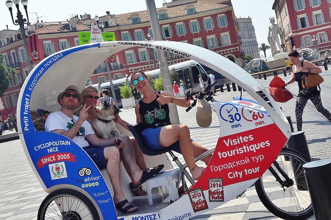 Private tour guide of Nice in electric taxibikes - Why an electric taxibike works well in Nice