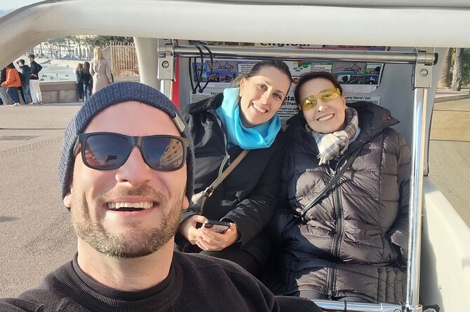 Private tour guide of Nice in electric taxibikes - Place Massena sets the tone